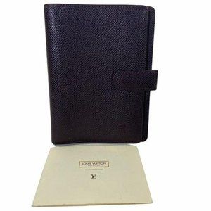 Authentic Louis Vuitton Wallet Agenda Diary Cover Taiga LV Vintage